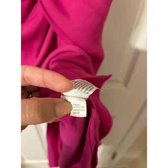 Cushnie Target pink twist front midi dress sz 10 - Picture 7 of 10